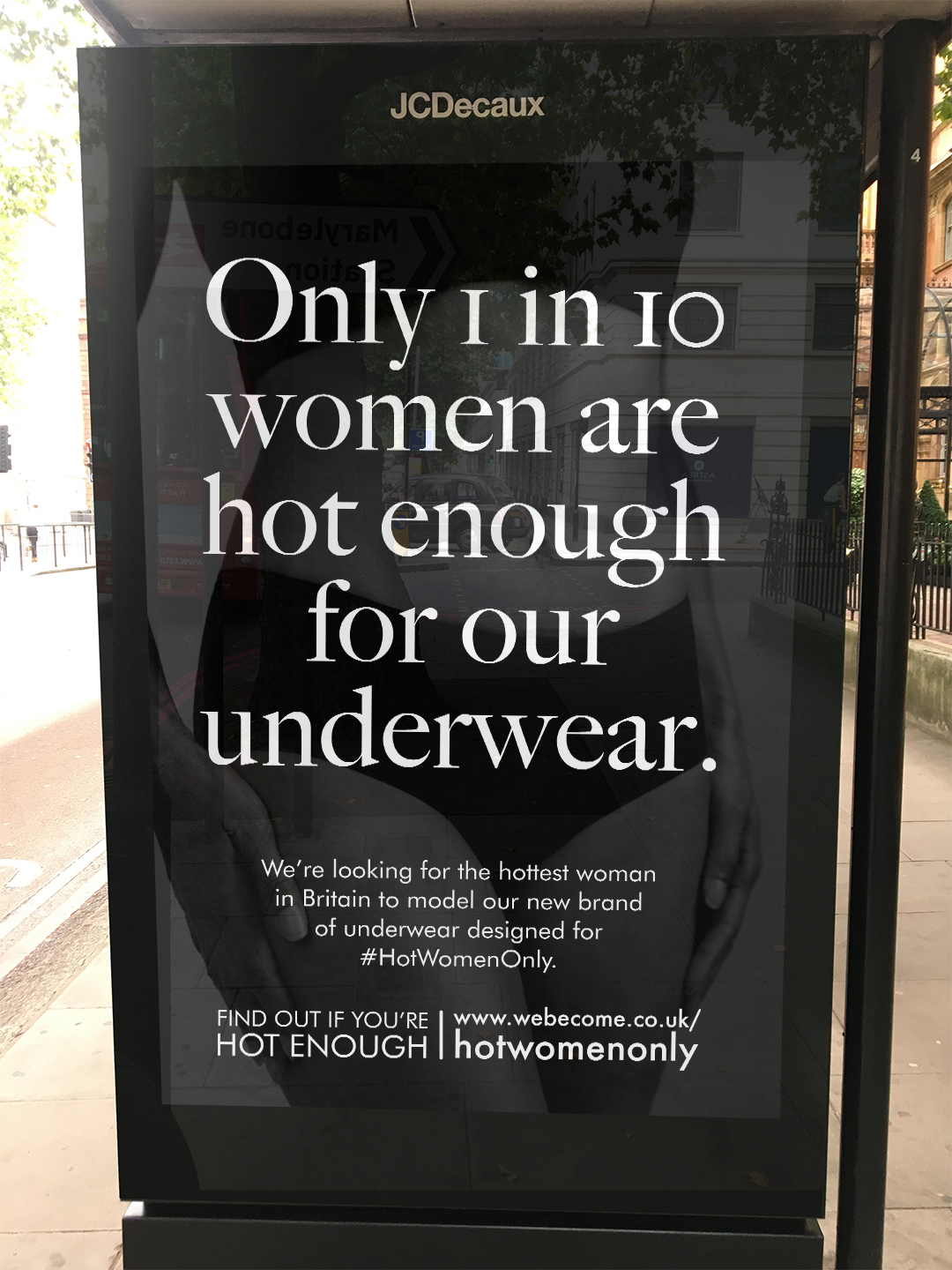 Underwear brand launch provocative campaign to raise awareness of the
