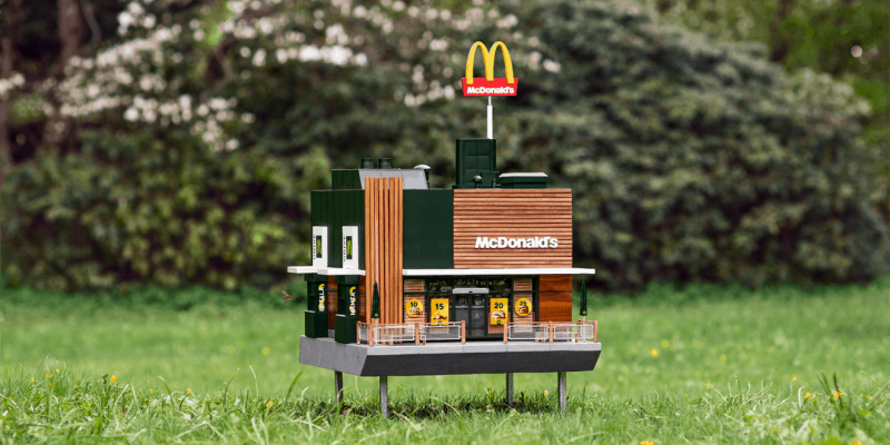 McDonald's ミニチュアハウス Building McDonalds Car House from Clay & Unboxing McDonald's Cash