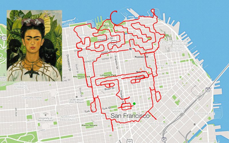 Runner Creates Street Art Using Strava App Famous Campaigns Runner Creates Street Art Using Strava App Famous Campaigns