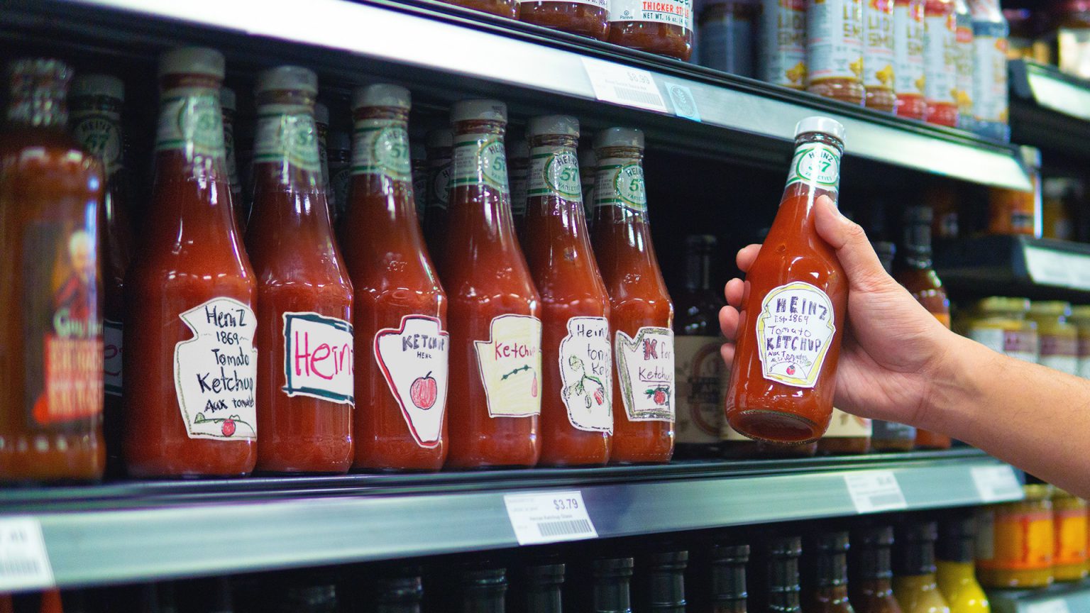 Heinz anonymously asked people all over the world to “draw ketchup