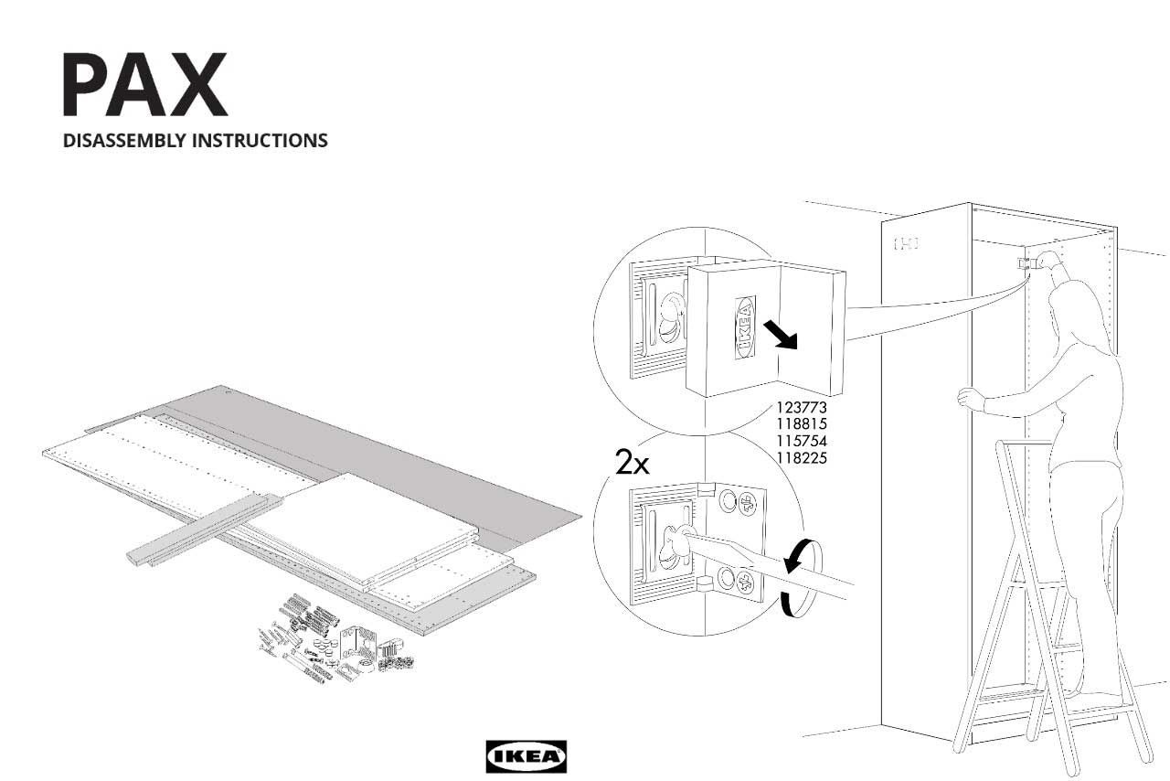 Ikea creates disassembly instructions for their bestselling furniture