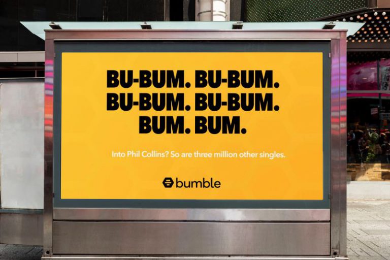 Bumble creates a brilliantly cheeky OOH campaign that actually makes