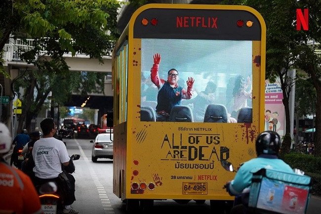 Netflix launch terrifying bus campaign for new horror series, 'All of Us  Are Dead