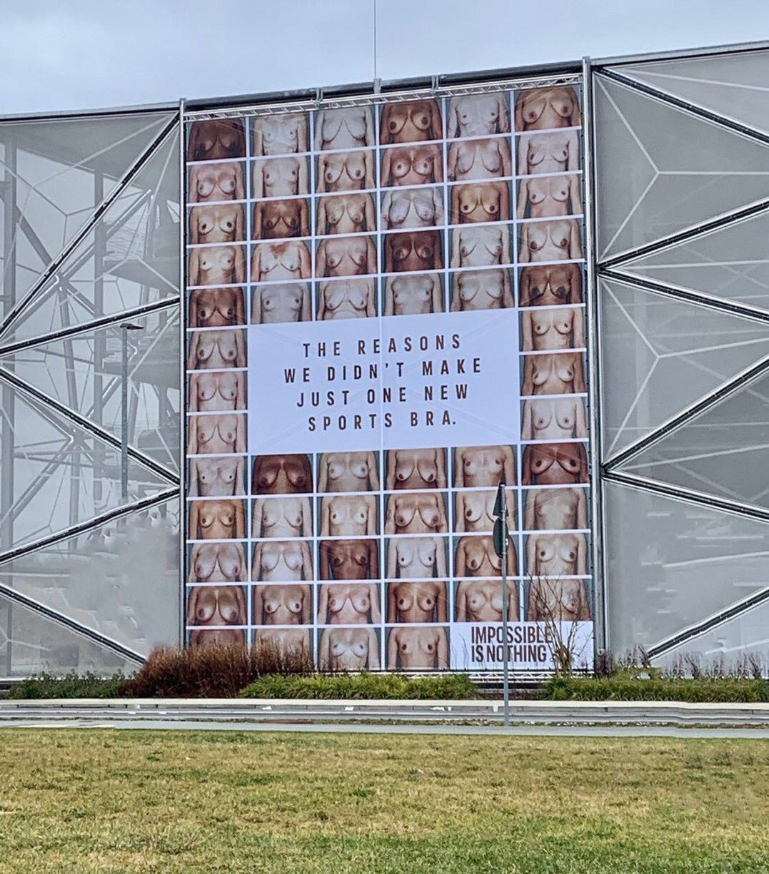Adidas sports bras bare breasts ad reddit