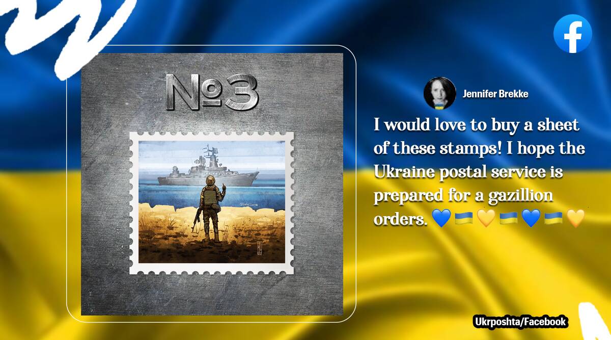 Ukraine introduces stamp honouring soldiers who told Russian warship to
