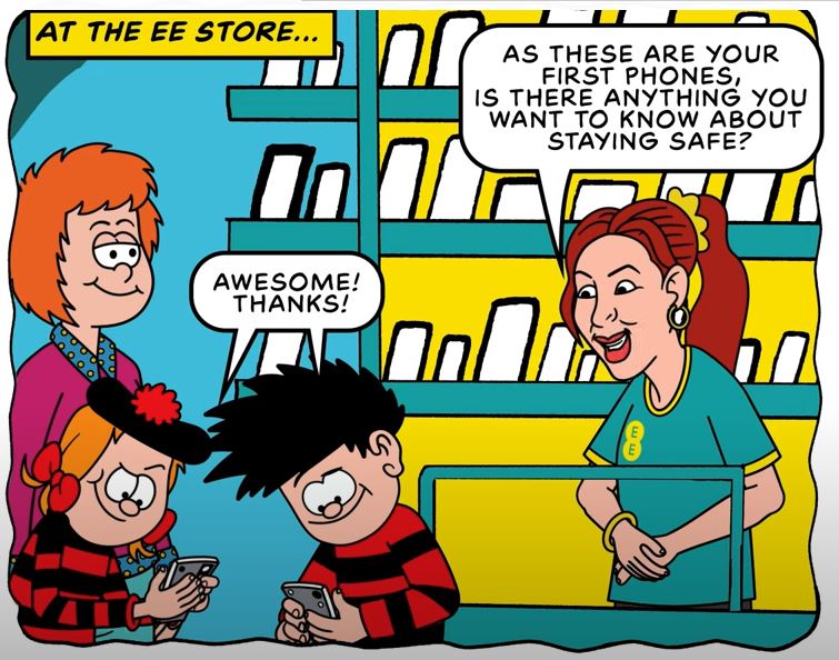 EE teaches kids how to be 'PhoneSmart' with Beano's Dennis the Menace |  Famous Campaigns