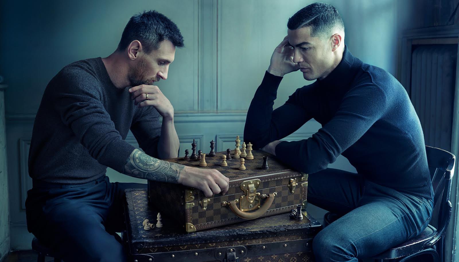 PHOTO : La nouvelle pub Louis Vuitton avec Cristiano Ronaldo et Lionel Messi  affole Twitter