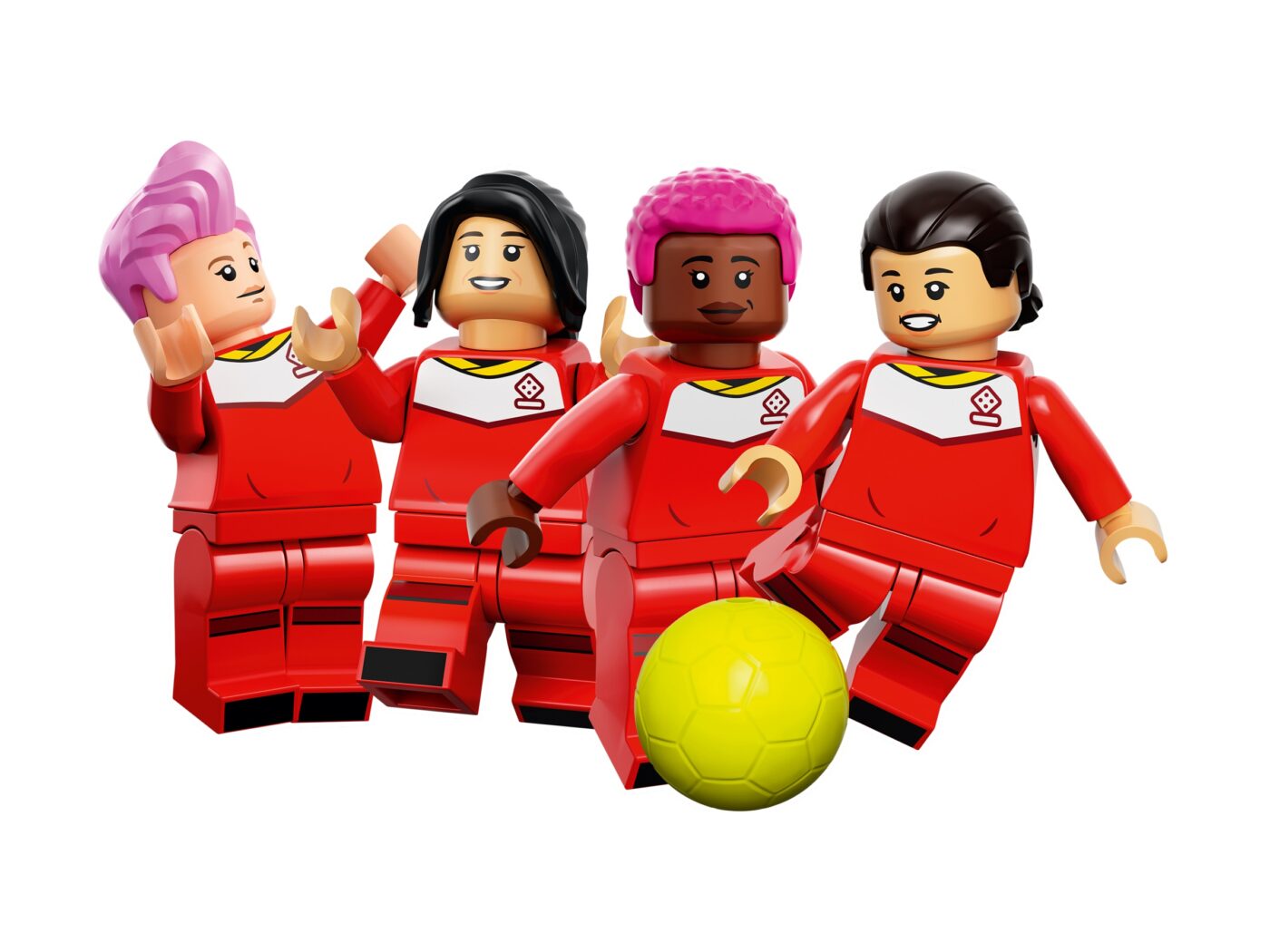 The LEGO Group collaborates with women's football stars to encourage  children to embrace play without limits