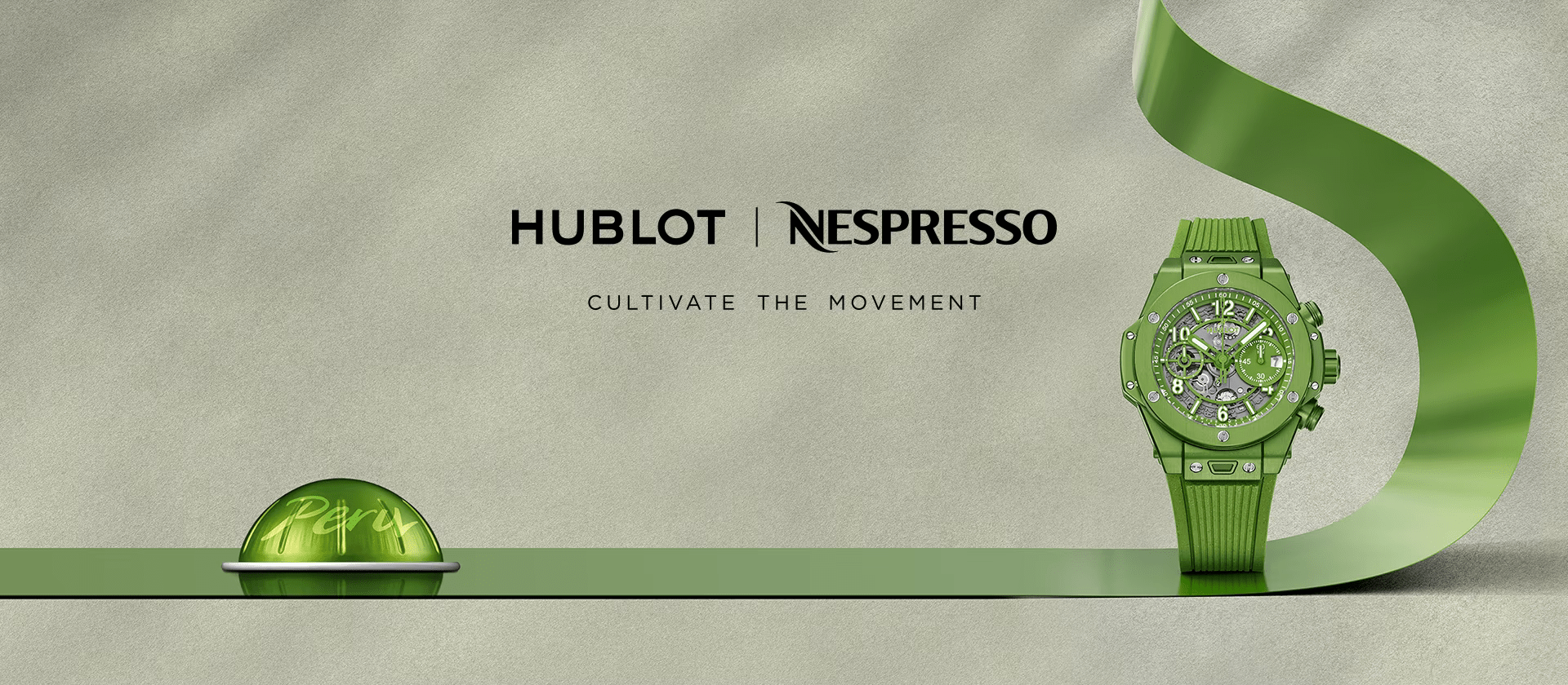 The $24,000 recycled watch by Nespresso x Hublot | Famous Campaigns