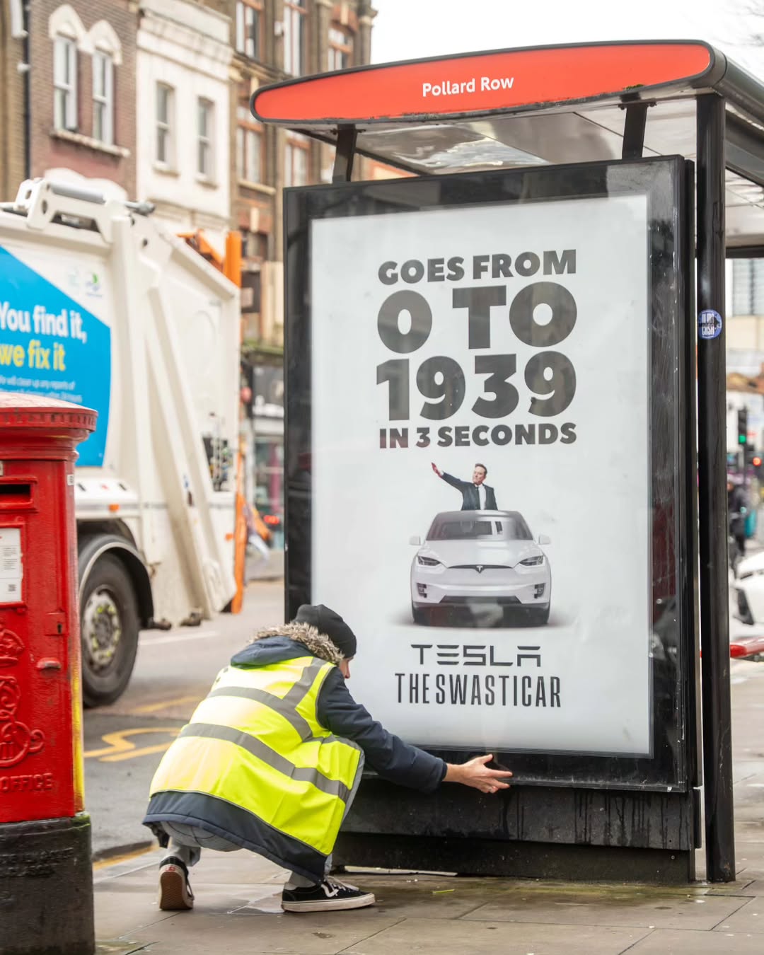 Anti-Musk group goes viral with Tesla “Swasticar” ad | Famous Campaigns