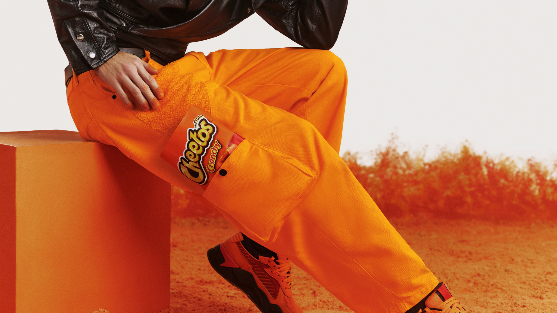 Cheetos release limited-edition trousers that double up as a napkin ...