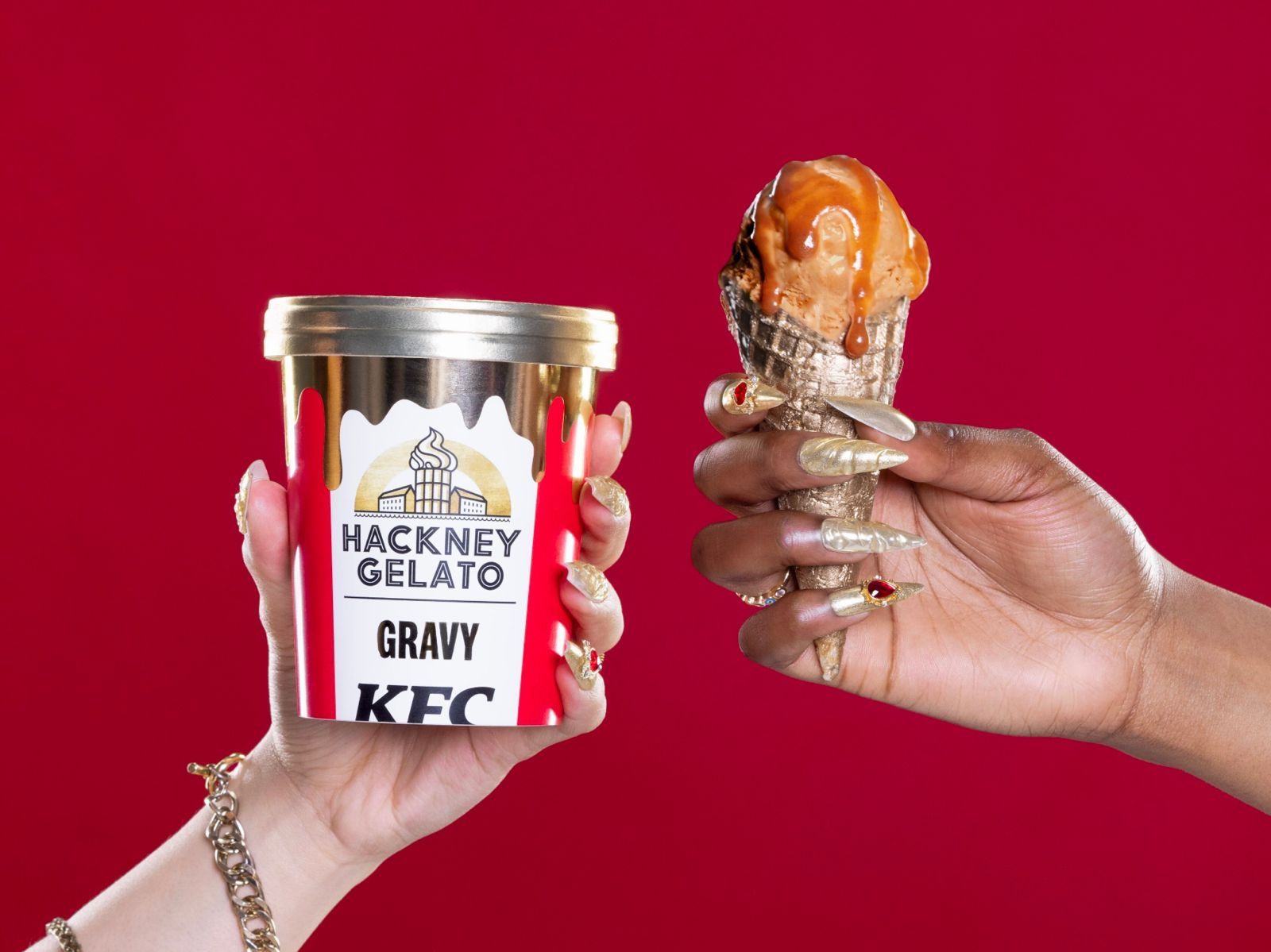 KFC and Hackney Gelato serve up gravy ice cream | Famous Campaigns