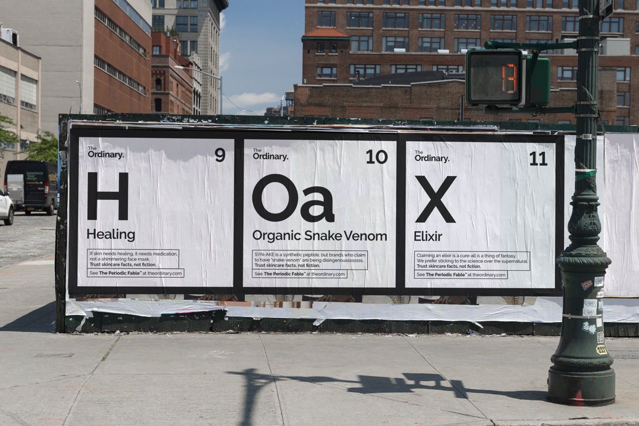 Billboard detail showing copy and layout