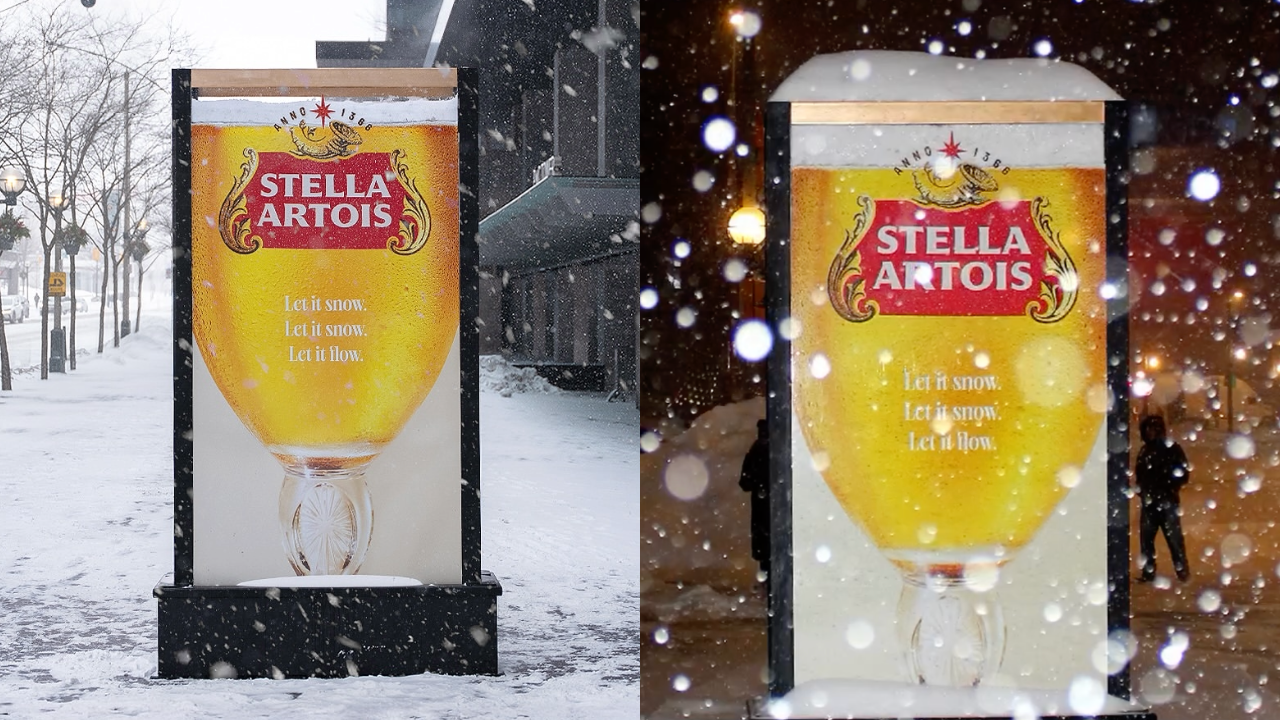 Stella Artois taps into record snowfall with creative stunt | Famous  Campaigns