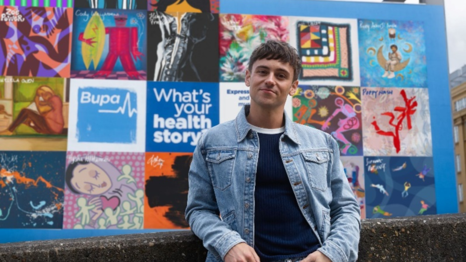 Tom Daley Bupa mural campaign