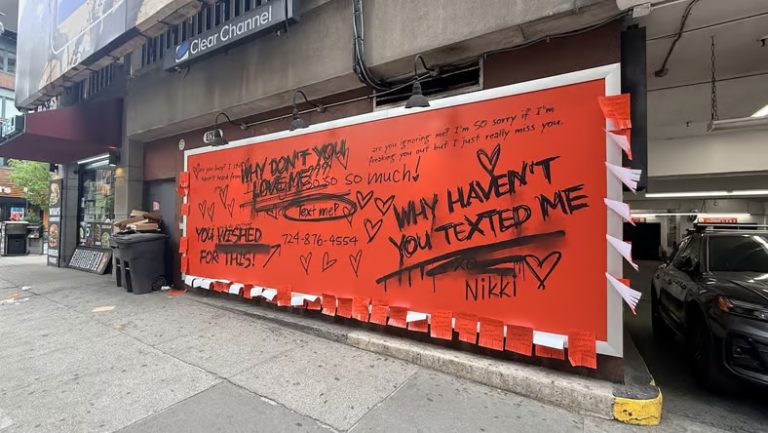Obsession turns creepy love notes into billboards you can text | Famous ...
