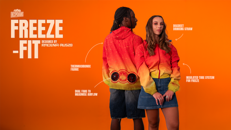 Desperados turns frozen beer into festival jacket air-con